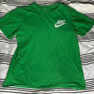 Green Nike shirt